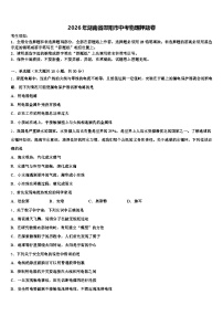2026年湖南省邵阳市中考物理押题卷（含答案解析）