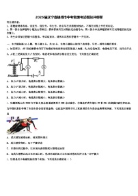 2026届辽宁省锦州市中考物理考试模拟冲刺卷（含答案解析）