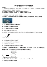 2026届云南省玉溪市中考三模物理试题（含答案解析）