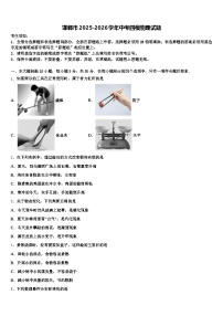 邯郸市2025-2026学年中考四模物理试题（含答案解析）