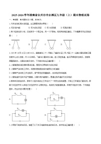 2025-2026学年湖南省永州市冷水滩区九年级（上）期末物理试卷-自定义类型