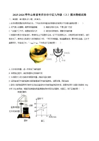 2025-2026学年山东省枣庄市市中区九年级（上）期末物理试卷-自定义类型