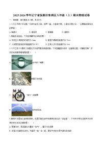 2025-2026学年辽宁省抚顺市东洲区八年级（上）期末物理试卷-自定义类型