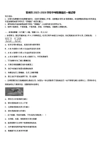常州市2025-2026学年中考物理最后一模试卷（含答案解析）