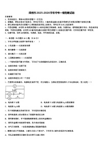 漳州市2025-2026学年中考一模物理试题（含答案解析）
