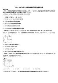 2026年哈尔滨市中考物理最后冲刺浓缩精华卷（含答案解析）