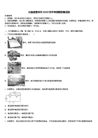 云南省普洱市2026年中考四模物理试题（含答案解析）