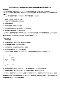 2025-2026学年新疆维吾尔自治区哈密市中考物理适应性模拟试题（含答案解析）