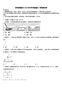 甘肃省陇南市2026年中考考前最后一卷物理试卷（含答案解析）
