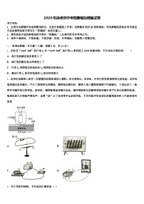 2026年徐州市中考物理模拟精编试卷（含答案解析）