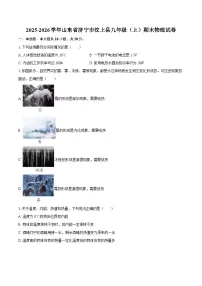 2025-2026学年山东省济宁市汶上县九年级（上）期末物理试卷-自定义类型