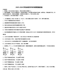 2025-2026学年徐州市中考冲刺卷物理试题（含答案解析）