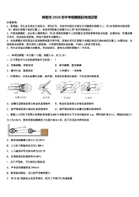 绵阳市2026年中考物理模拟预测试卷（含答案解析）