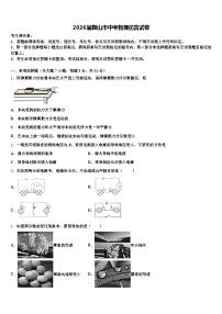 2026届鞍山市中考物理仿真试卷（含答案解析）