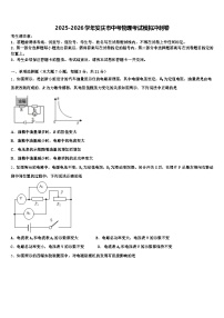 2025-2026学年安庆市中考物理考试模拟冲刺卷（含答案解析）