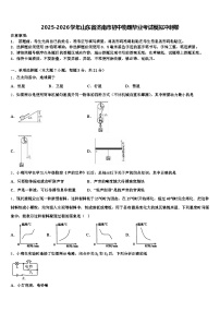 2025-2026学年山东省济南市初中物理毕业考试模拟冲刺卷（含答案解析）