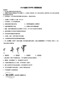 2026届丽江市中考三模物理试题（含答案解析）