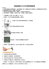 陕西省咸阳市2026年中考联考物理试卷（含答案解析）