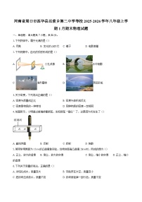 河南省周口市西华县迟营乡第二中学等校2025-2026学年八年级上学期1月期末物理试题-自定义类型