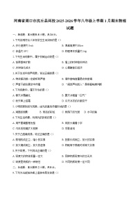 河南省周口市沈丘县两校2025-2026学年八年级上学期1月期末物理试题-自定义类型