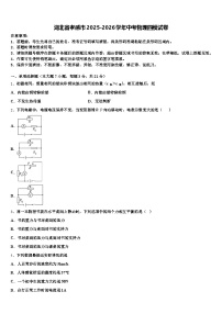 湖北省孝感市2025-2026学年中考物理四模试卷（含答案解析）
