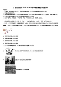 广东省中山市2025-2026学年中考物理模拟预测试卷（含答案解析）