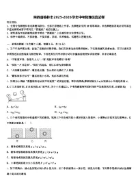 陕西省榆林市2025-2026学年中考物理仿真试卷（含答案解析）