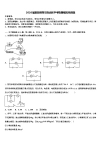 2026届新疆维吾尔自治区中考物理模拟预测题（含答案解析）