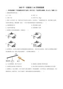北京市顺义区牛栏山一中实验学校2025-2026学年九年级上学期10月月考物理试题（含答案）