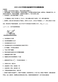 2025-2026学年四川省成都市中考五模物理试题（含答案解析）