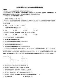 安徽省淮北市2026年中考冲刺卷物理试题（含答案解析）