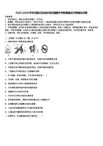 2025-2026学年内蒙古自治区阿拉善盟中考物理最后冲刺模拟试卷（含答案解析）