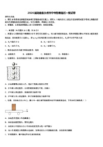 2026届湖南省永州市中考物理最后一模试卷（含答案解析）