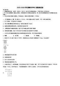 2025-2026学年邯郸市中考三模物理试题（含答案解析）