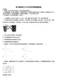 浙江省杭州市2026年中考冲刺卷物理试题（含答案解析）
