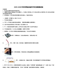 2025-2026学年甘肃省武威市中考五模物理试题（含答案解析）