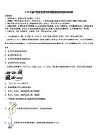 2026届江苏省盐城市中考物理考试模拟冲刺卷（含答案解析）