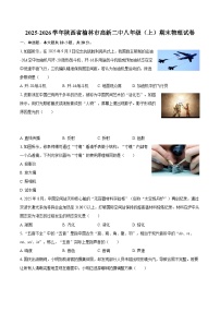 2025-2026学年陕西省榆林市高新二中八年级（上）期末物理试卷-自定义类型