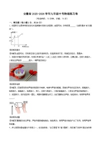 2026年安徽省中考模拟物理练习卷含答案