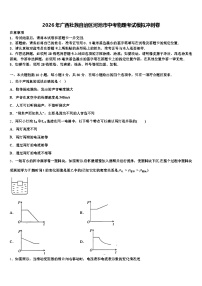2026年广西壮族自治区河池市中考物理考试模拟冲刺卷（含答案解析）