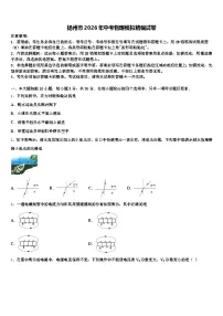 扬州市2026年中考物理模拟精编试卷（含答案解析）