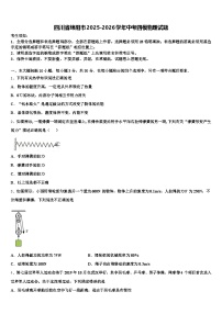 四川省绵阳市2025-2026学年中考四模物理试题（含答案解析）