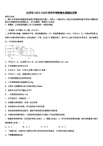 云浮市2025-2026学年中考物理全真模拟试卷（含答案解析）