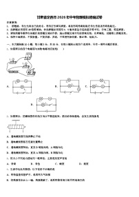 甘肃省定西市2026年中考物理模拟精编试卷（含答案解析）