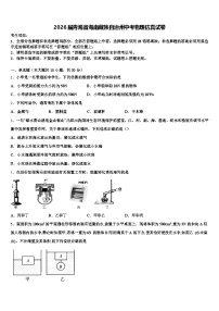 2026届青海省海南藏族自治州中考物理仿真试卷（含答案解析）