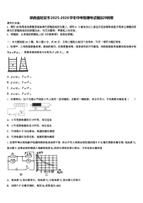 陕西省延安市2025-2026学年中考物理考试模拟冲刺卷（含答案解析）