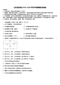 山东省济南市2025-2026学年中考物理模拟预测题（含答案解析）