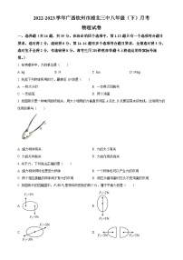 广西钦州市浦北县第三中学八年级下学期第一次月考物理试卷（原卷版）-A4