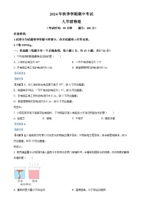 广西壮族自治区钦州市共美学校九年级上学期11月期中物理试题（解析版）-A4