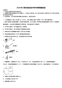 2026年广西壮族自治区中考冲刺卷物理试题（含答案解析）